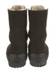 Tod's Suede Fur Trim Lace-Up Boots