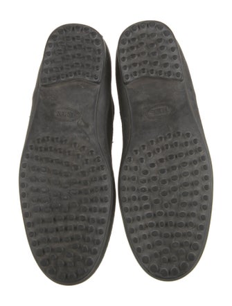 Tod's Suede Fur Trim Lace-Up Boots