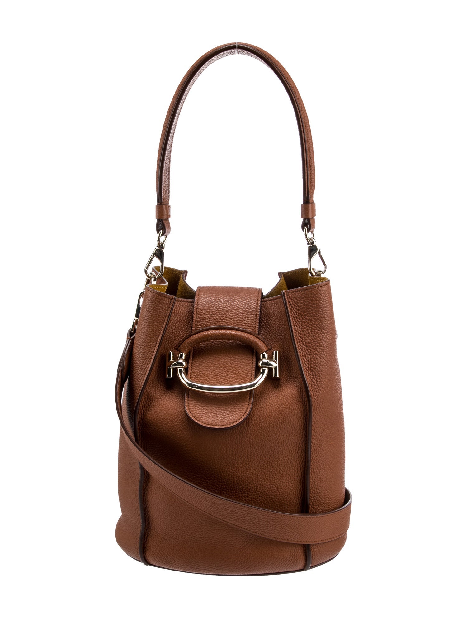 Tod's Leather Bucket Bag Brown Bucket Bags, Handbags TOD143610