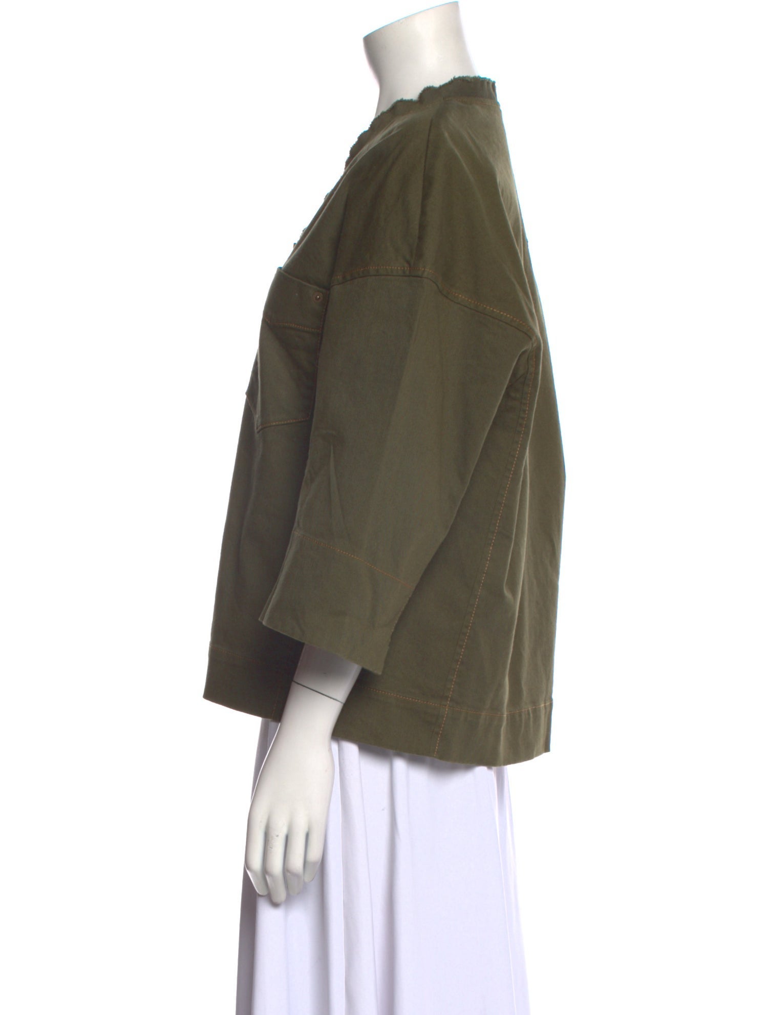 Tod's V-Neck Three-Quarter Sleeve Sweatshirt