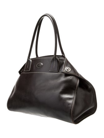 Tod's Leather Logo Tote