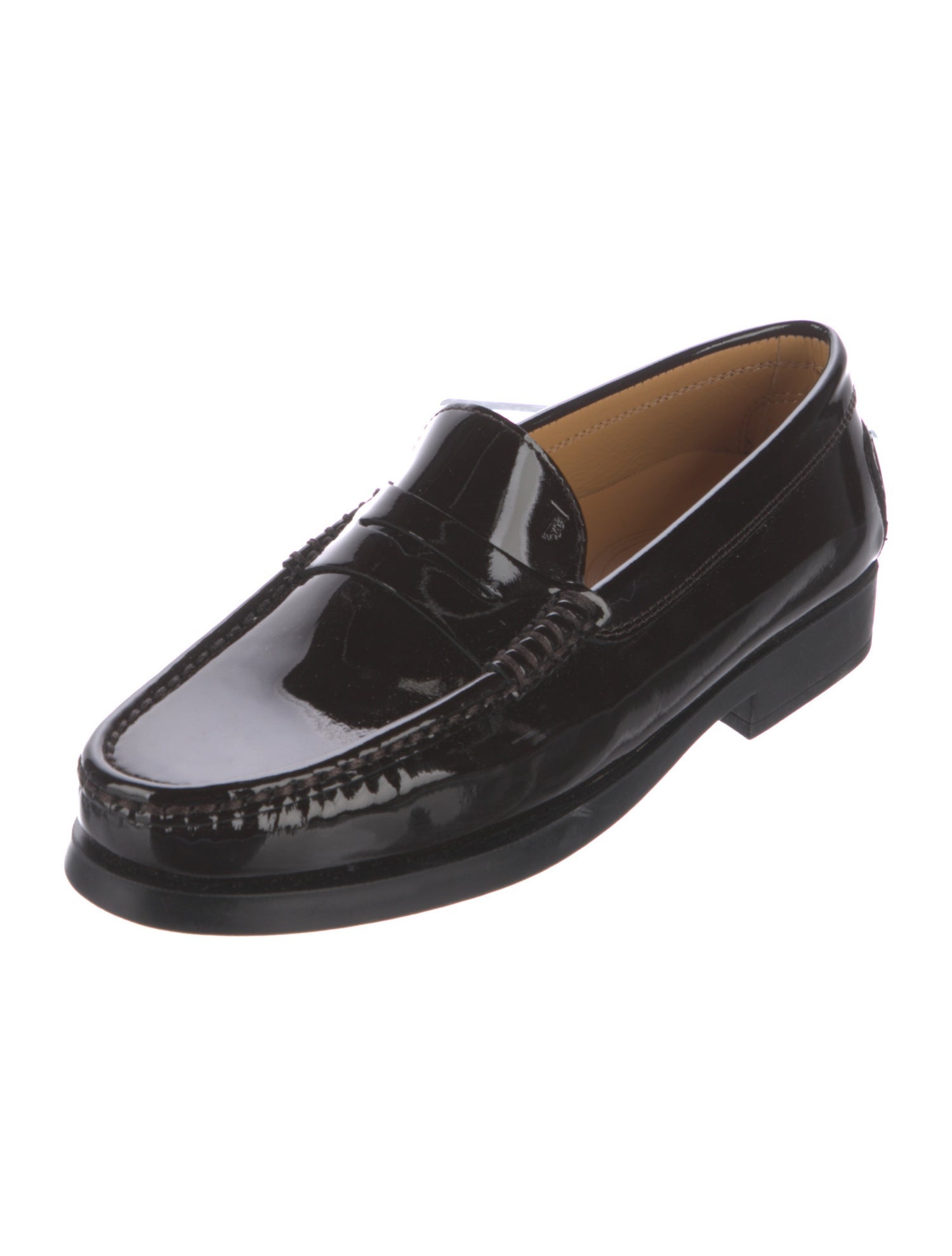 tod's patent leather loafers