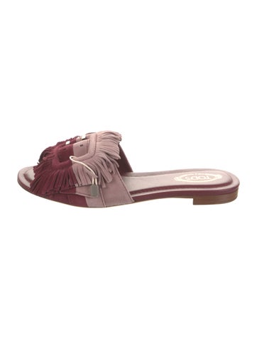 Tod's Sandals Suede Slides 5