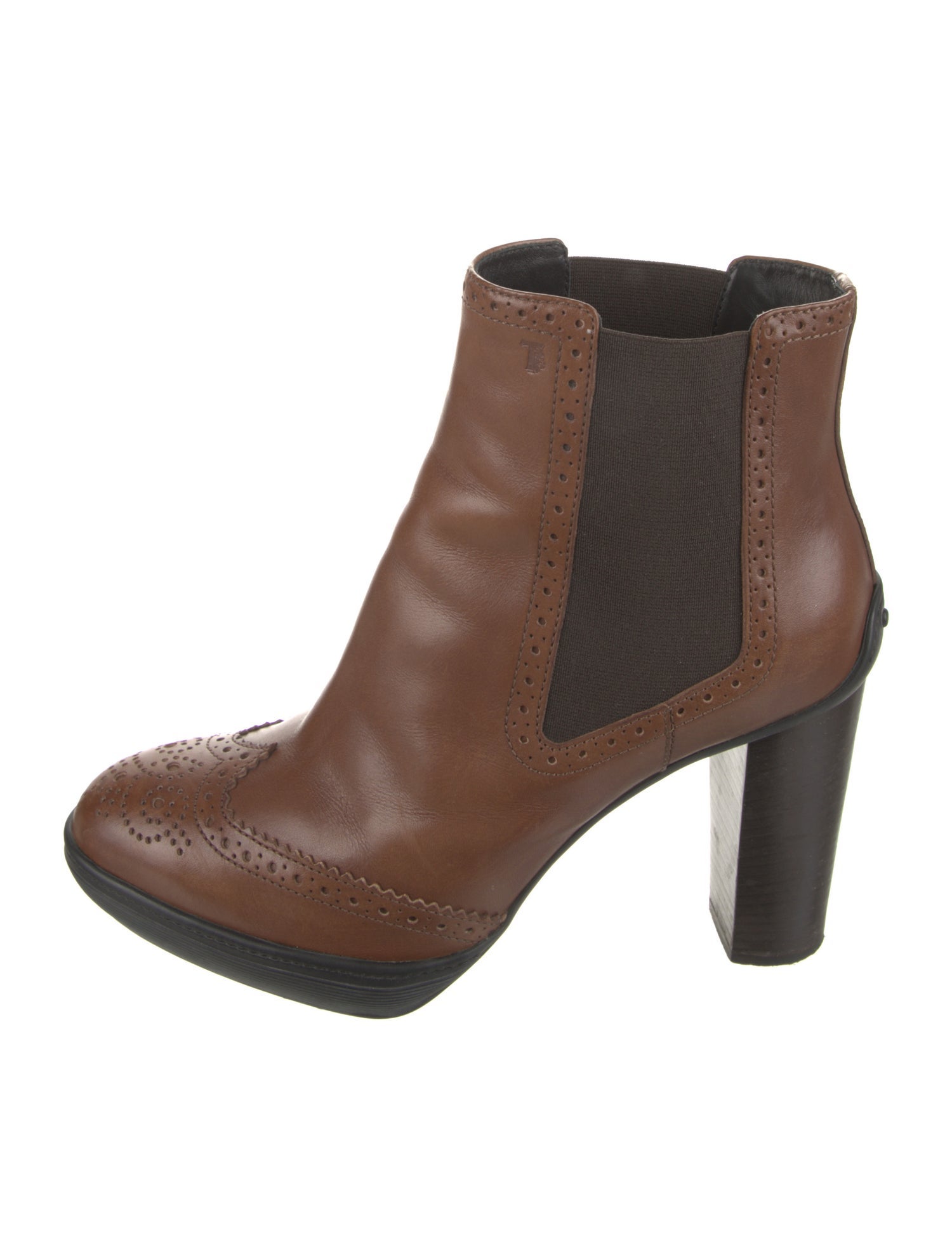 Tod's Leather Printed Chelsea Boots