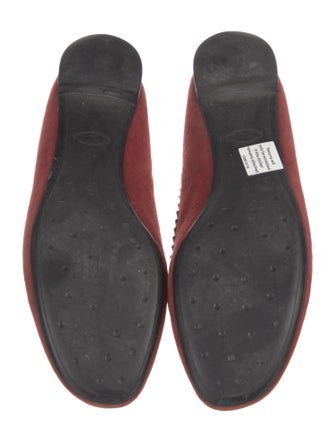 Tod's Suede Crystal Embellishments Loafers