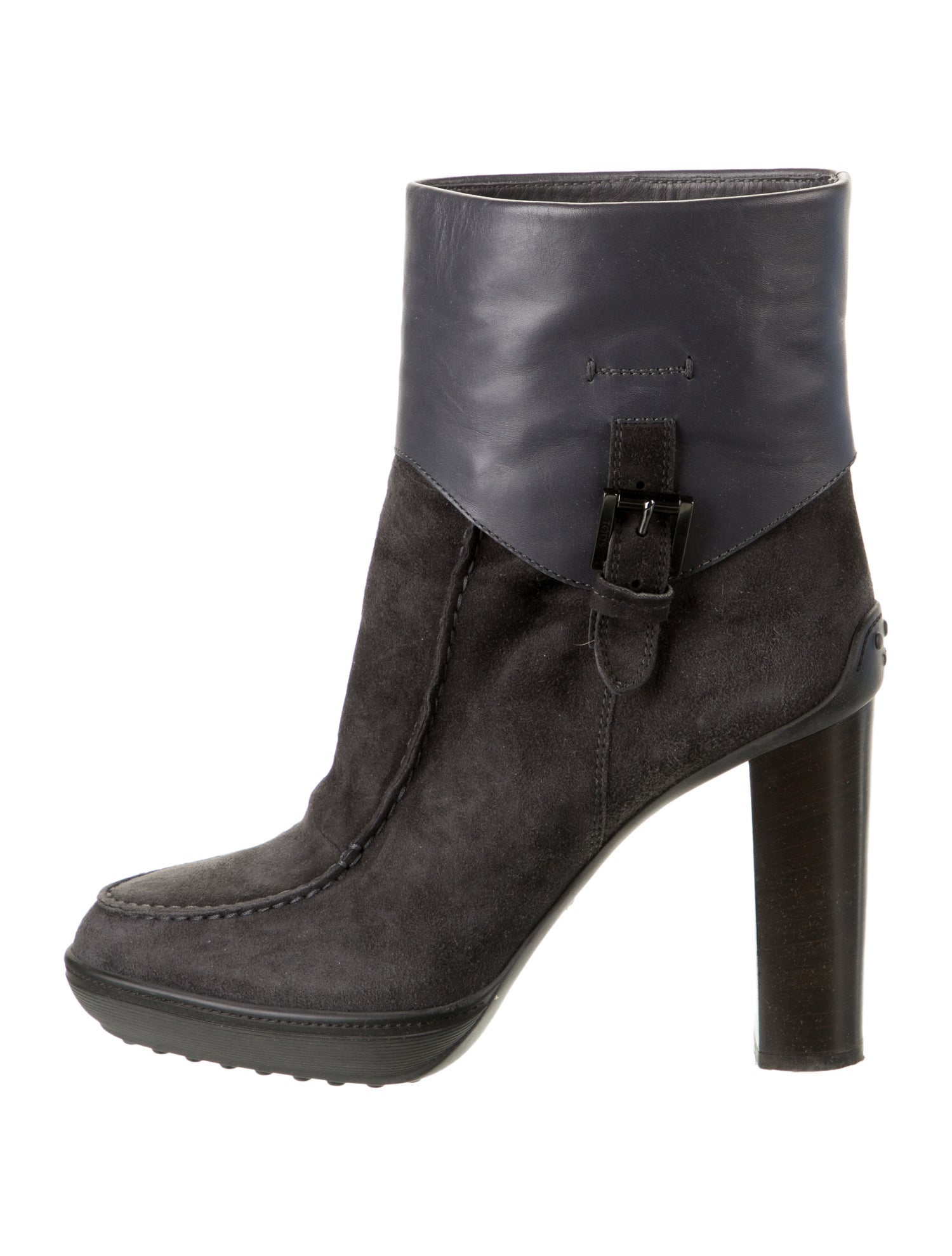 Tod's Suede Boots Grey Boots, Shoes TOD157226 The RealReal