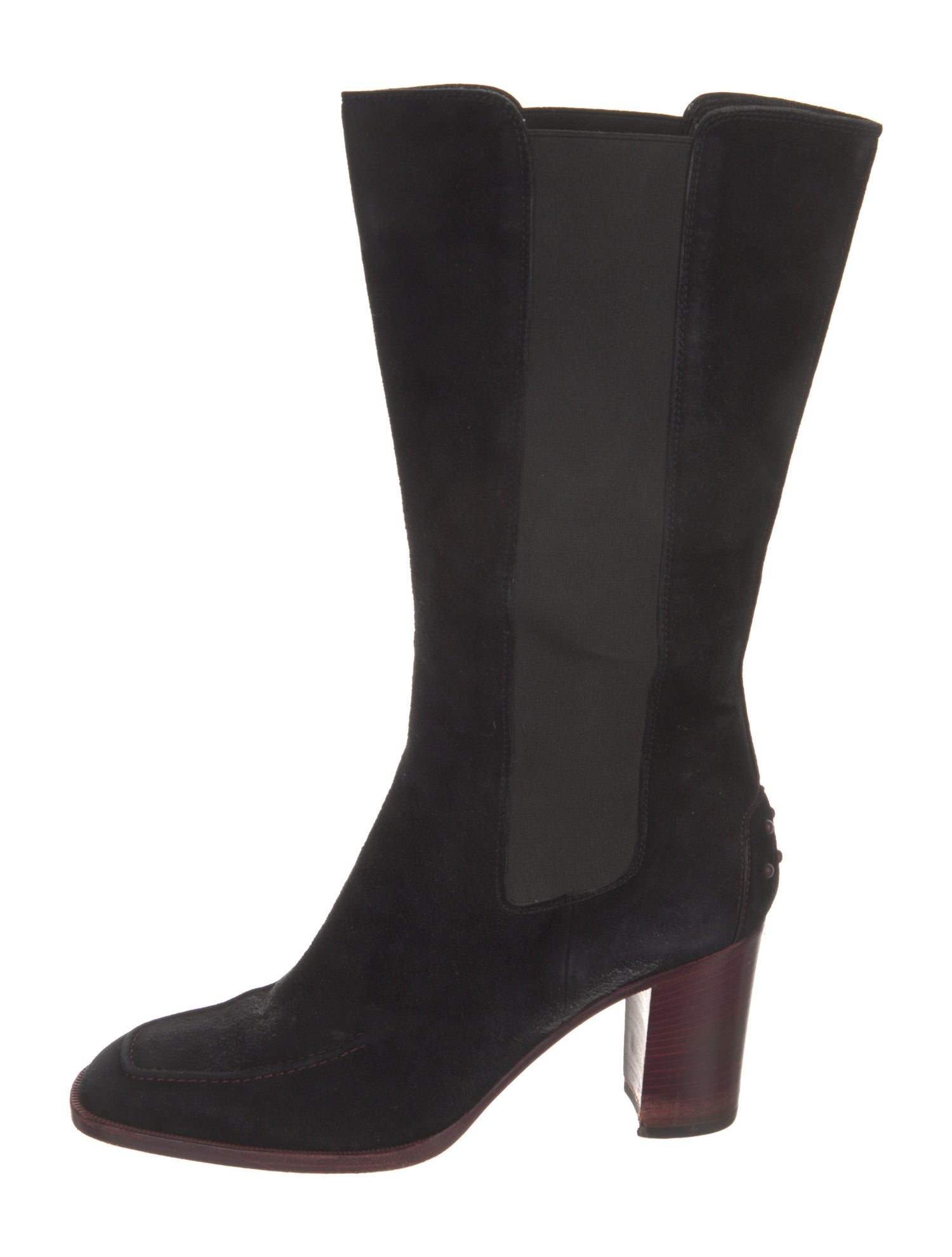 Tod's Suede Boots Black Boots, Shoes TOD157366 The RealReal