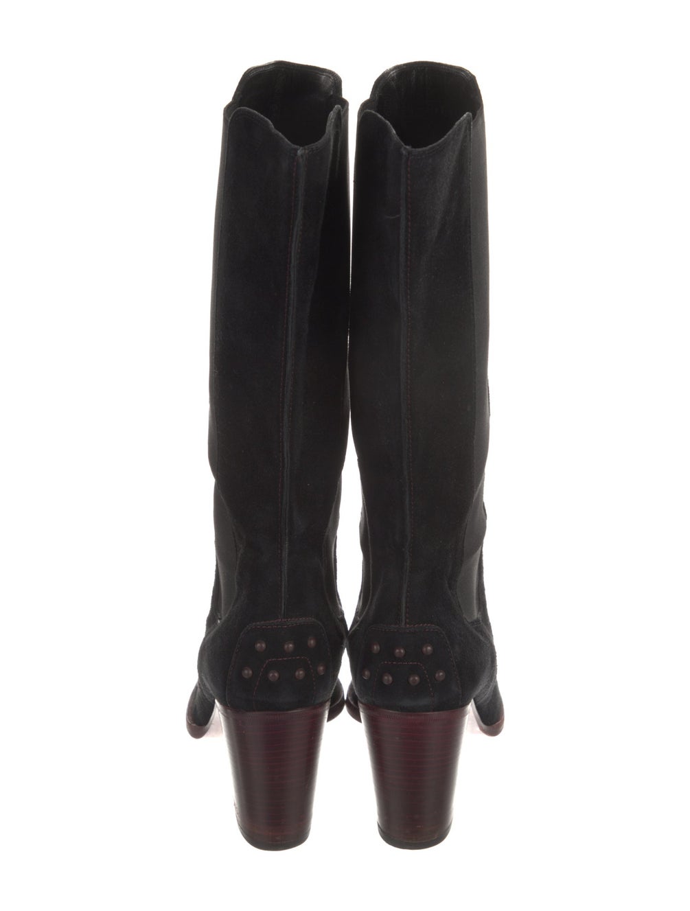 Tod's Suede Boots Black Boots, Shoes TOD157366 The RealReal