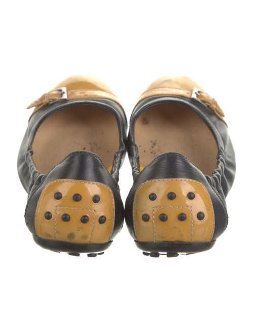 Tod's Leather Colorblock Pattern Ballet Flats