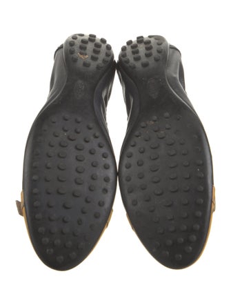 Tod's Leather Colorblock Pattern Ballet Flats