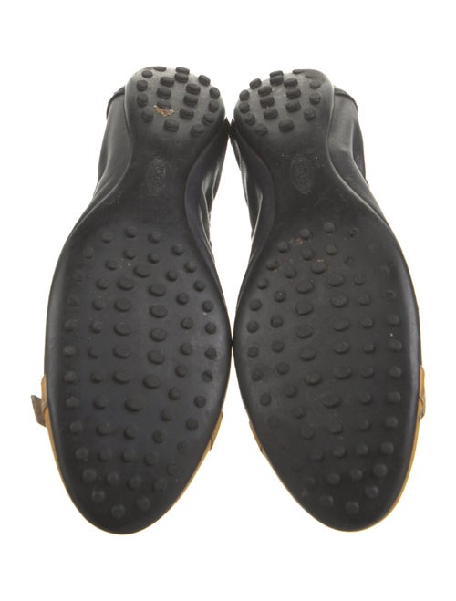 Tod's Leather Colorblock Pattern Ballet Flats