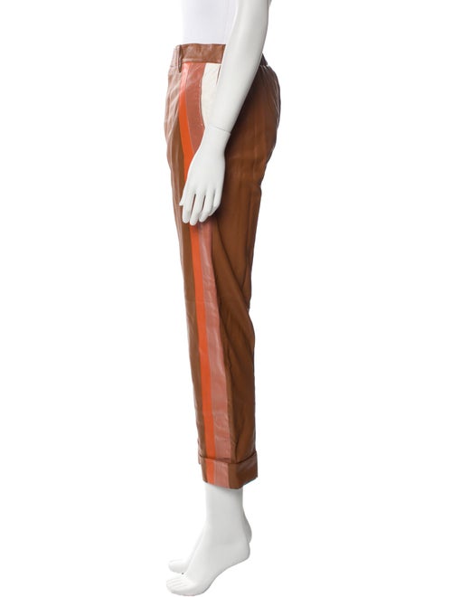 Tod's Lamb Leather Wide Leg Pants