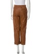 Tod's Lamb Leather Wide Leg Pants