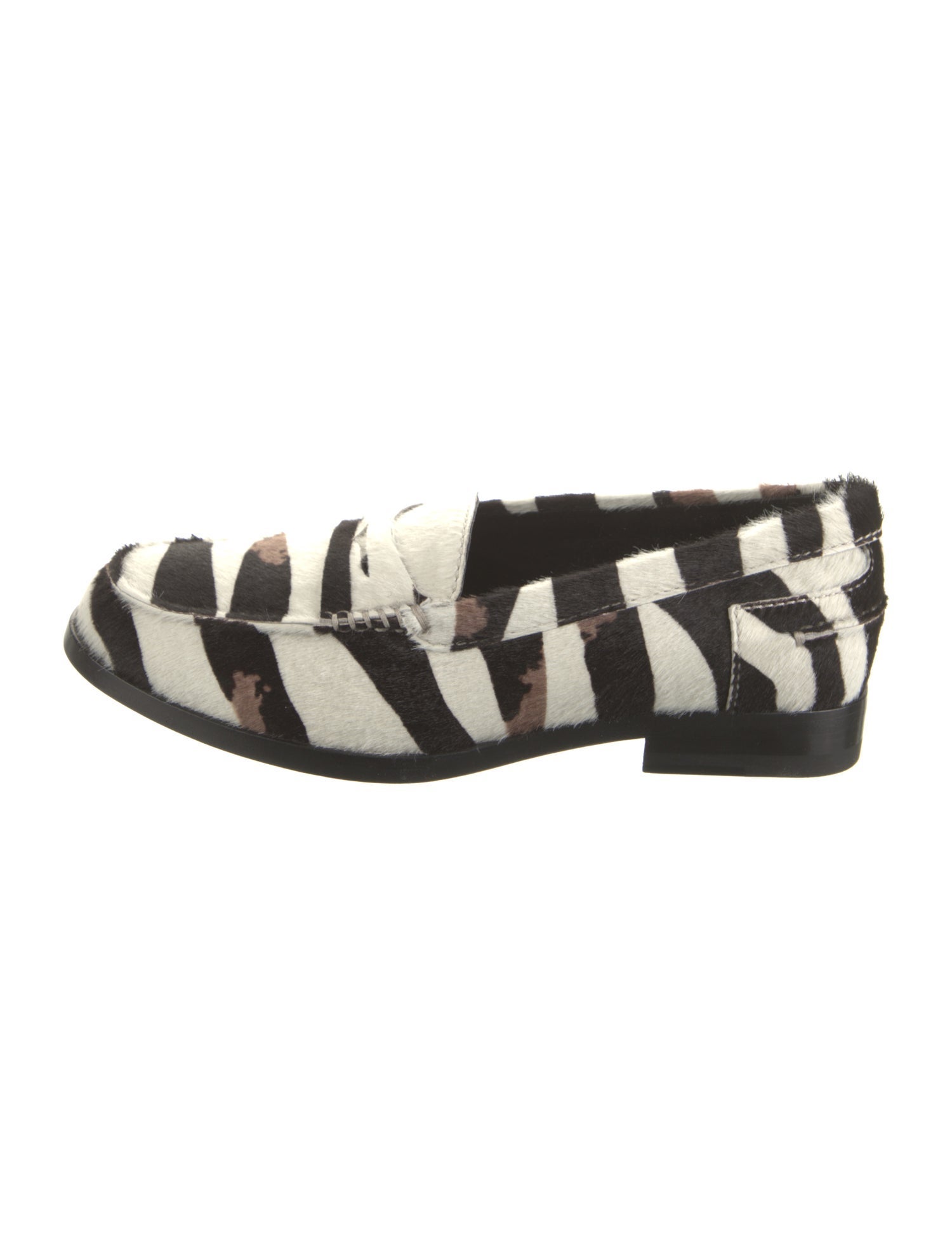 Tod's Ponyhair Animal Print Loafers