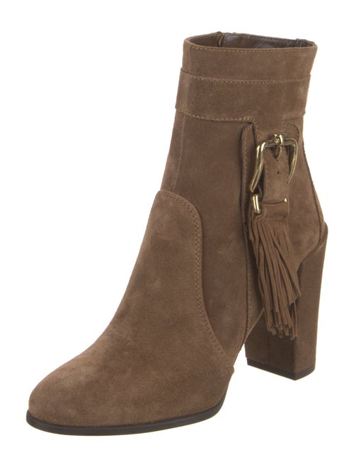 Tod's Suede Tassel Accents Boots