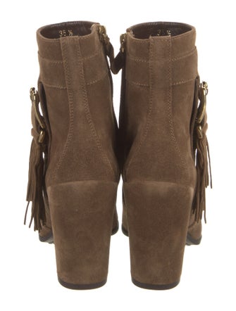 Tod's Suede Tassel Accents Boots