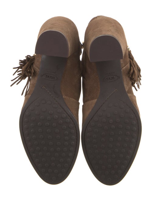 Tod's Suede Tassel Accents Boots