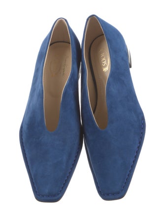 Tod's Suede Cutout Accent Flats