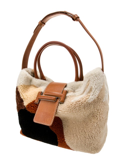 Tod's Shearling Top Handle Bag