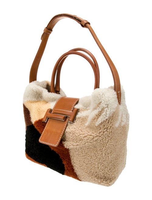 Tod's Shearling Top Handle Bag