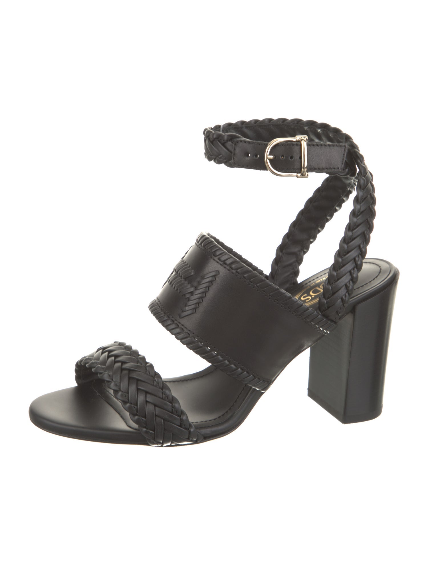Tod's Leather Braided Accents Sandals