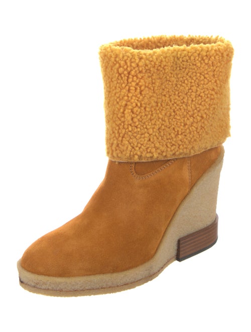 Tod's Suede Colorblock Pattern Boots