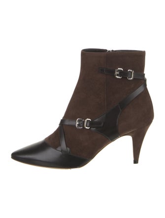 Tod's Suede Colorblock Pattern Boots