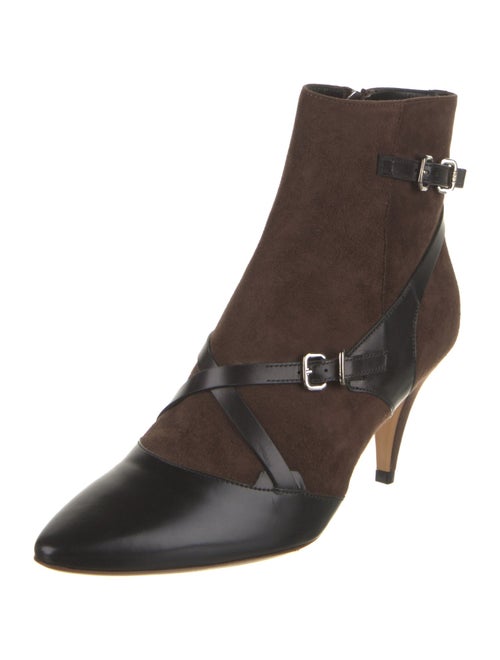 Tod's Suede Colorblock Pattern Boots