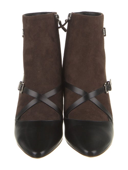 Tod's Suede Colorblock Pattern Boots