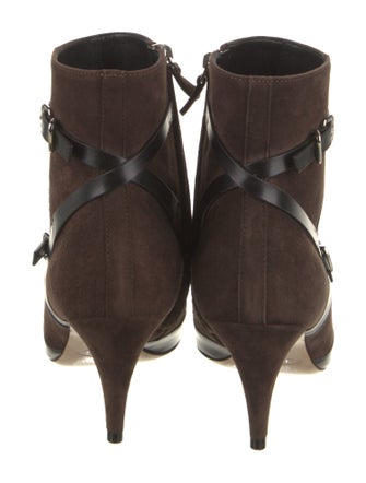 Tod's Suede Colorblock Pattern Boots