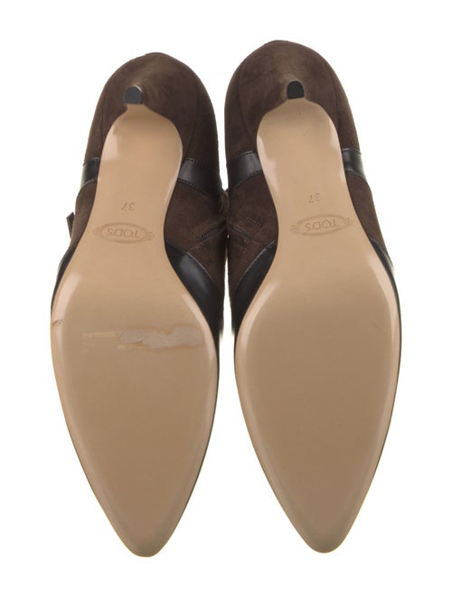 Tod's Suede Colorblock Pattern Boots