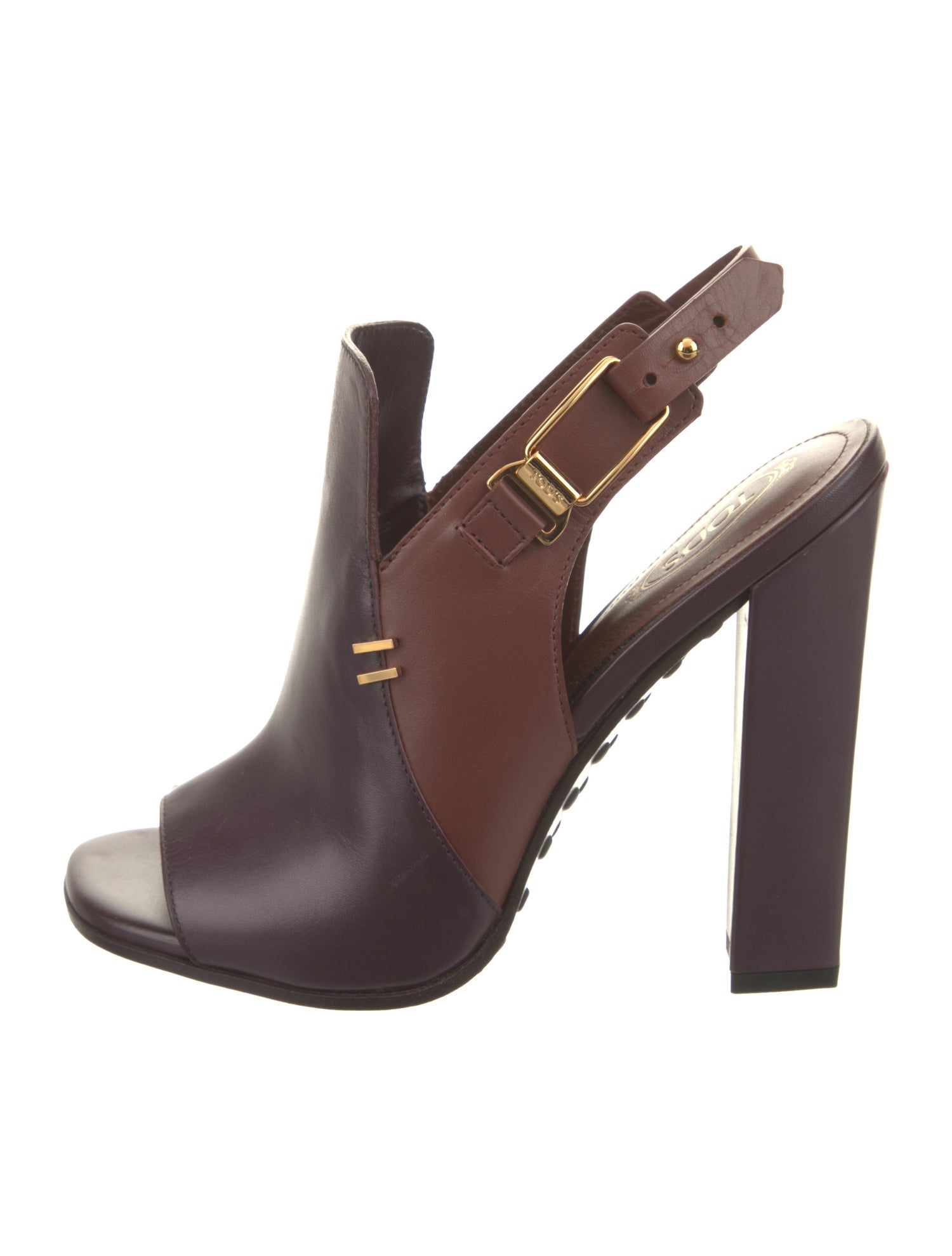 Tod's Leather Slingback Sandals