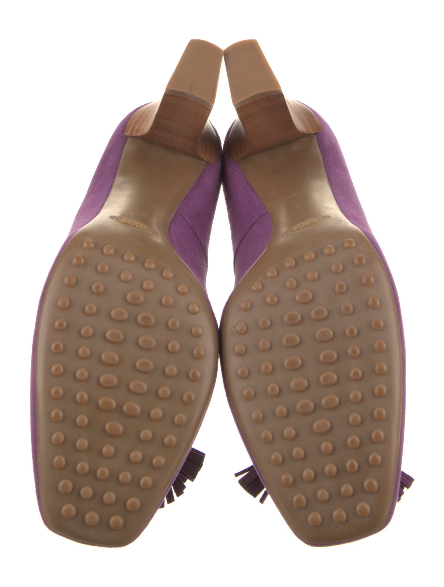 Tod's Suede Tassel Accents Pumps
