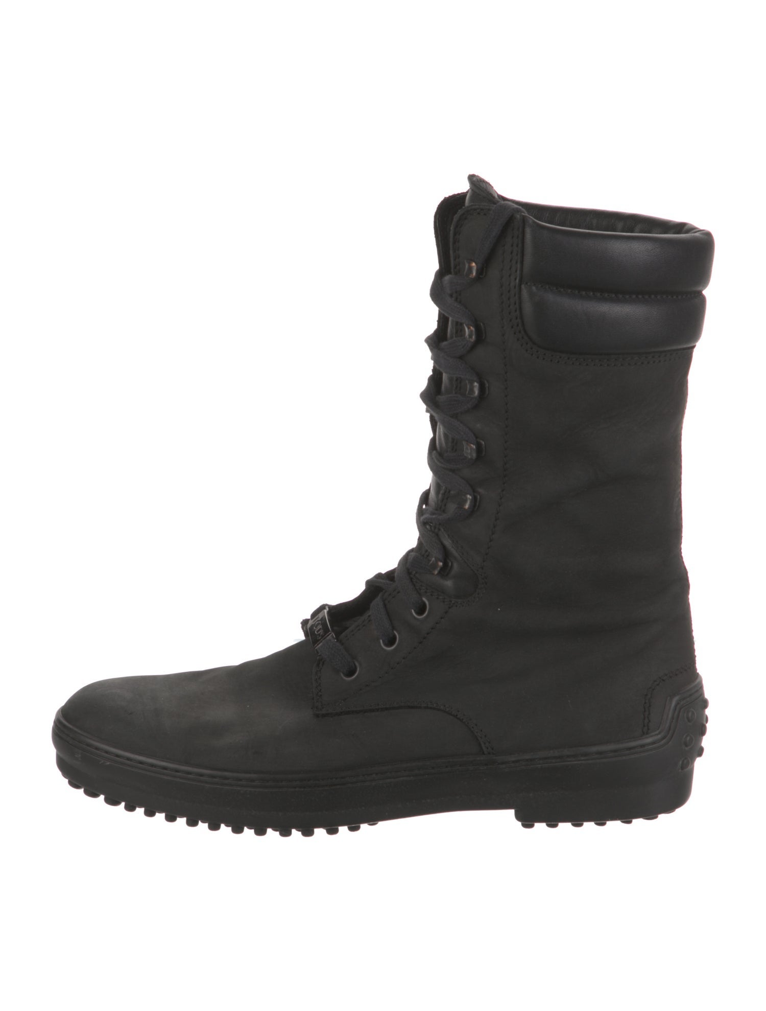 Tod's Leather Combat Boots