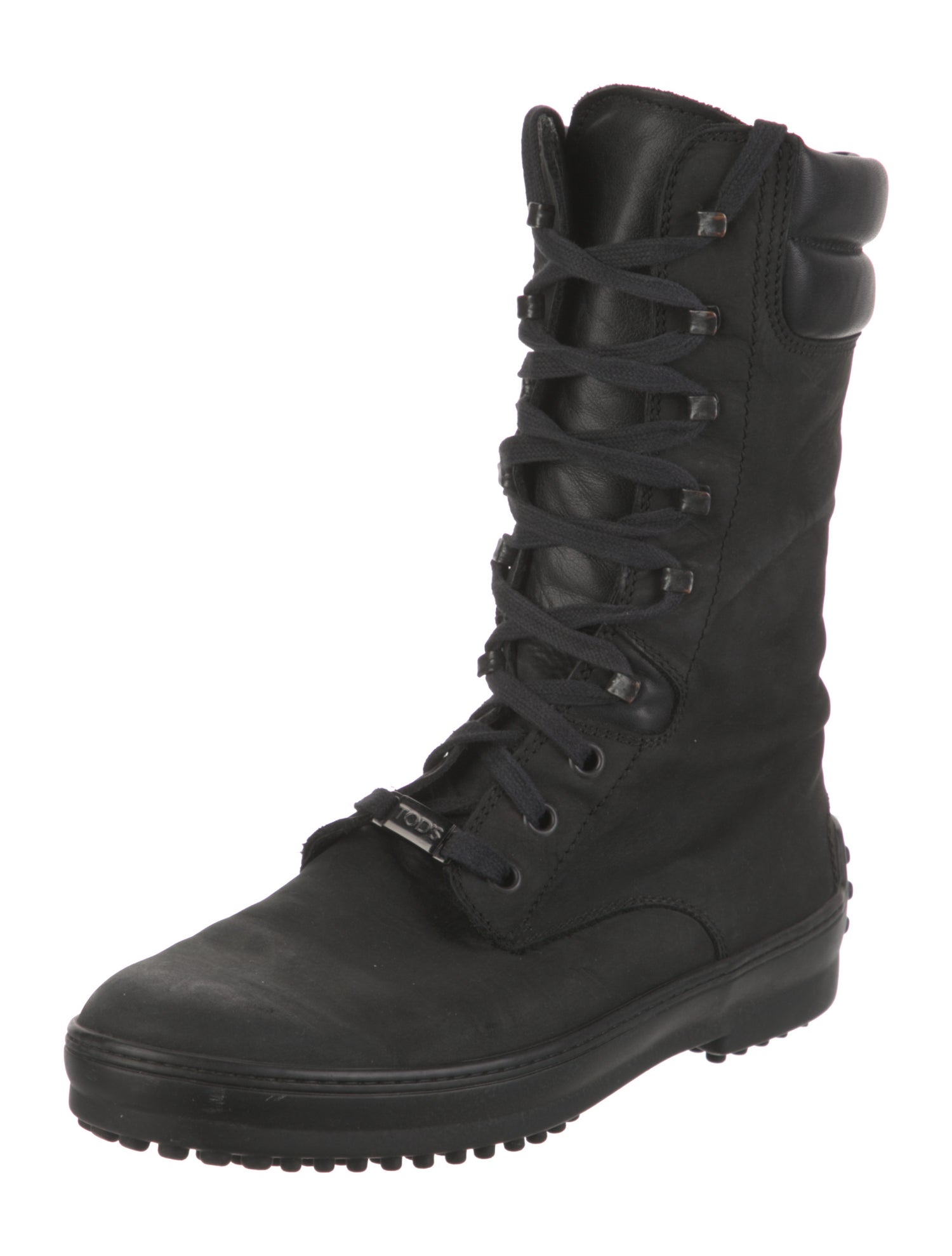 Tod's Leather Combat Boots