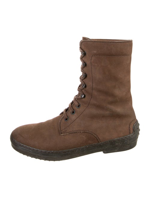 Tod's Suede Combat Boots