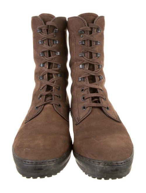 Tod's Suede Combat Boots