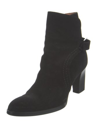 Tod's Suede Whipstitch Trim Boots