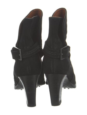 Tod's Suede Whipstitch Trim Boots