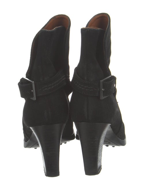 Tod's Suede Whipstitch Trim Boots