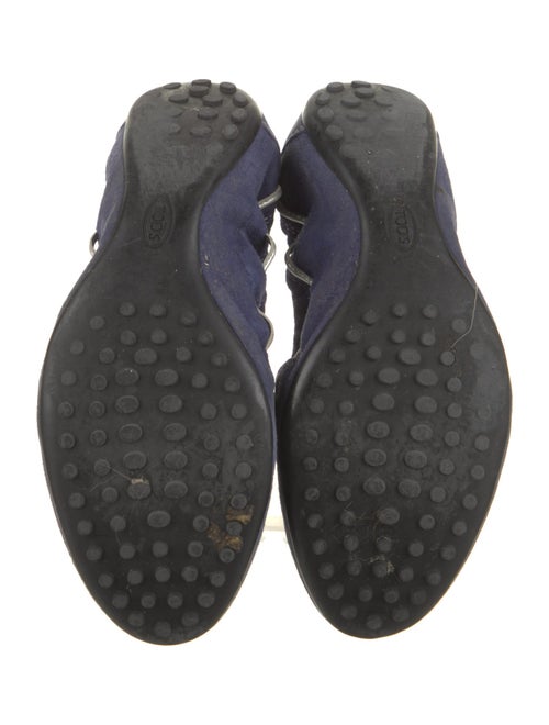 Tod's Suede Bow Accents Moccasins