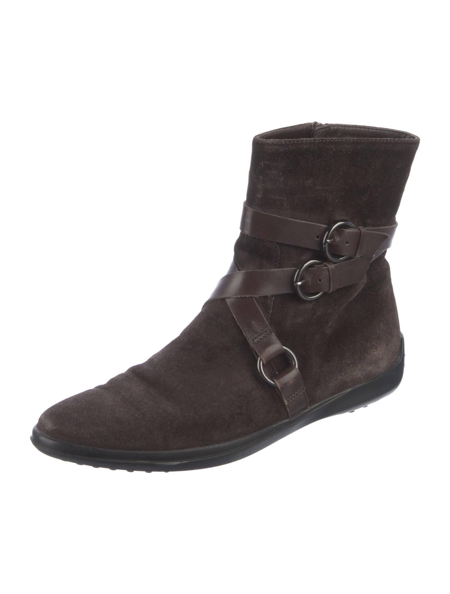 Tod's Suede Moto Boots