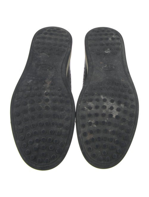 Tod's Leather Lasercut Accents Loafers