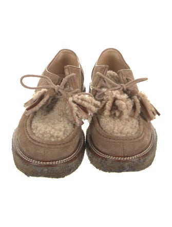 Tod's Suede Tassel Accents Oxfords