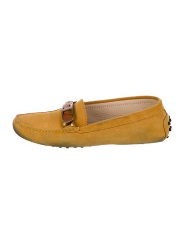 Tod's Flats Leather Tassel Accents Loafers 5.5