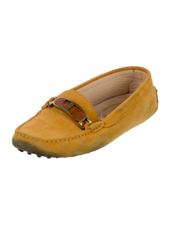 Tod's Leather Tassel Accents Loafers