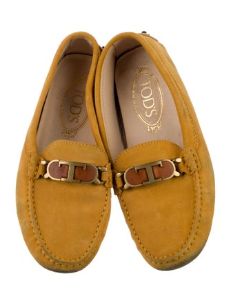 Tod's Leather Tassel Accents Loafers
