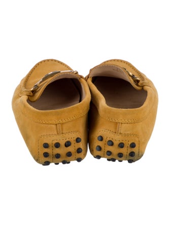 Tod's Leather Tassel Accents Loafers