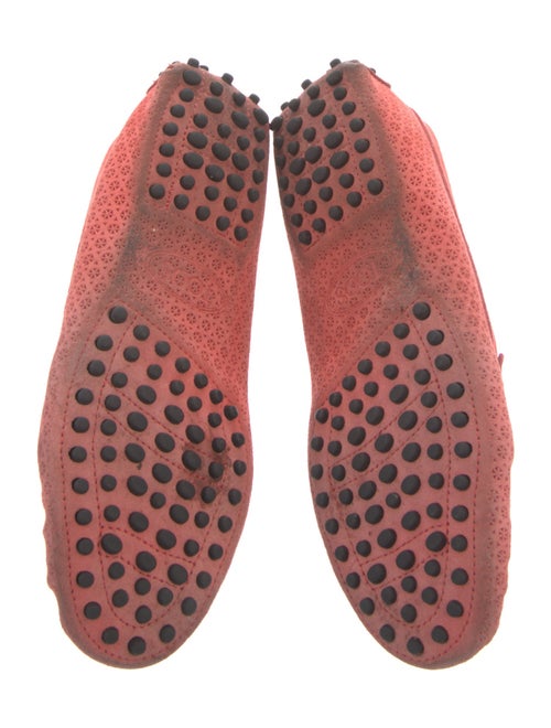 Tod's Suede Whipstitch Trim Loafers