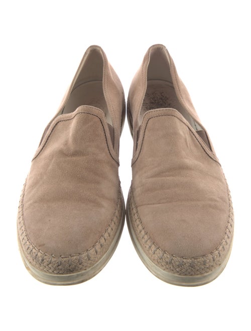 Tod's Suede Whipstitch Trim Espadrille Sneakers